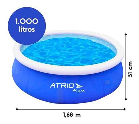 Imagem de Piscina Infantil Inflável Circular 1000L Atrio ES303