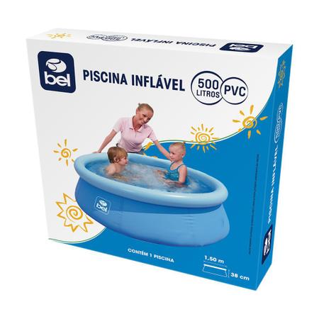 Imagem de Piscina Inflável 500 Litros Com Kit Reparo Reforçada Belfix