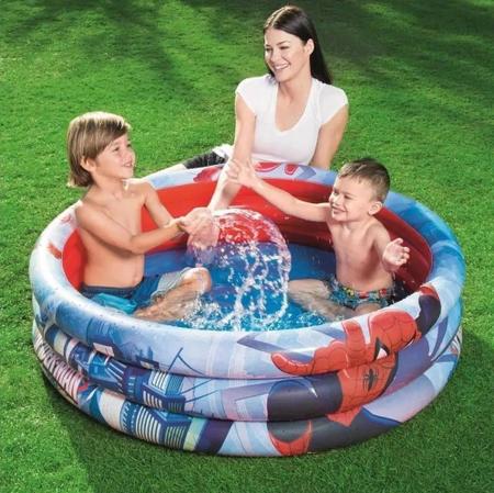 Imagem de Piscina Inflável Bestway Homem Aranha Spider Man Infantil Unissex 200 Litros 98018