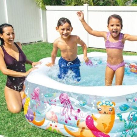 Imagem de PISCINA INFLÁVEL INFANTIL FUNDO DO MAR 510L INTEX 191x178CM