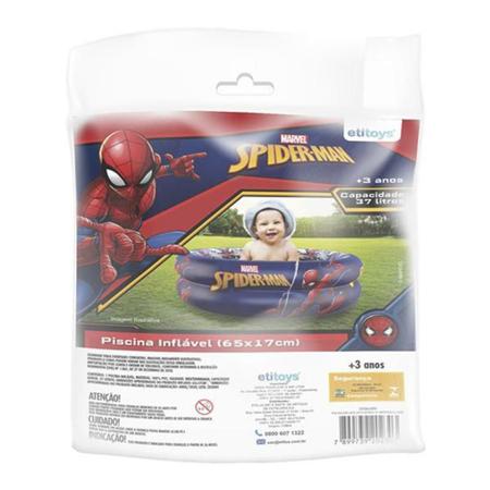 Imagem de Piscina Inflável Infantil Homen Aranha Marvel 37 Litros