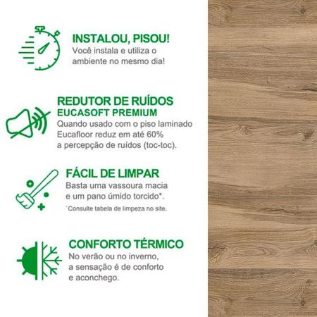 Imagem de Piso Laminado 29,2cm X 7mm X 1,35m New Evidence Click Eucafloor Smart  Oak