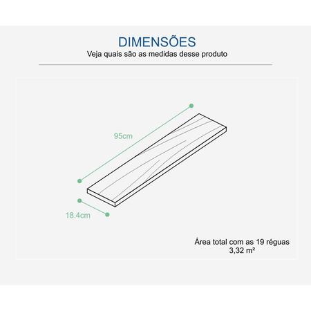 Imagem de Piso Vinílico Colado EspaçoFloor Office Wood Oak Milano 3mm