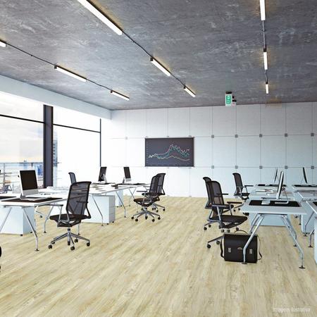 Imagem de Piso Vinílico Colado EspaçoFloor Office Wood Oak Milano 3mm