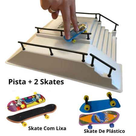 Pista Rampa para Skate Dedo 5 mini Skate de dedo fingerboard