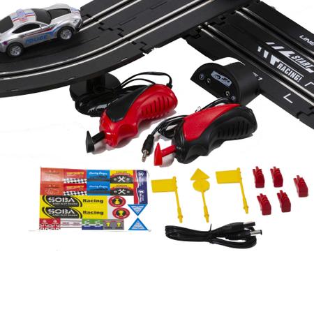 Pista De Carrinhos Track Cars Brinquedo Com 8 Peças Infantil - Feira da  Madrugada Sp