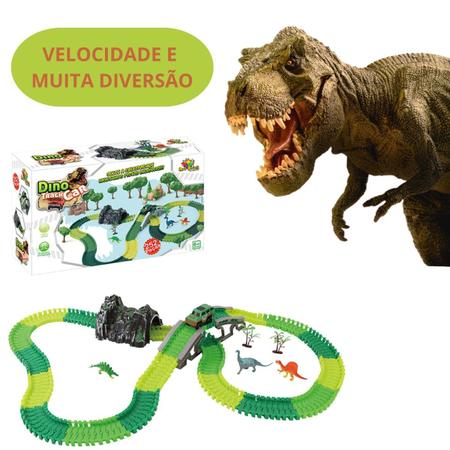 Imagem de Pista Carrinho Dino Dinossauro Track Radical 252pç Infantil