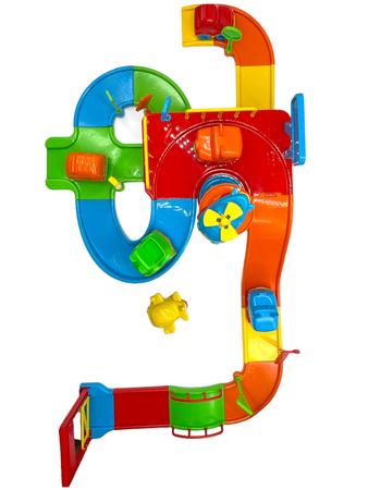 Pista De Carrinhos Brinquedo Corrida Infantil Com 6 Carros - DengoToys -  Brinquedos e Muito Mais!
