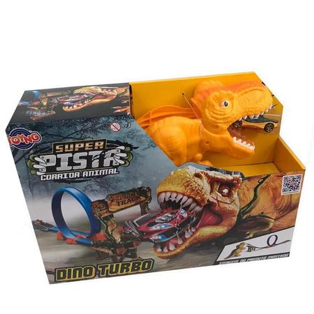 Pista com Carrinho Dinossauro 1 Looping - Toyng 43372 - UPA STORE