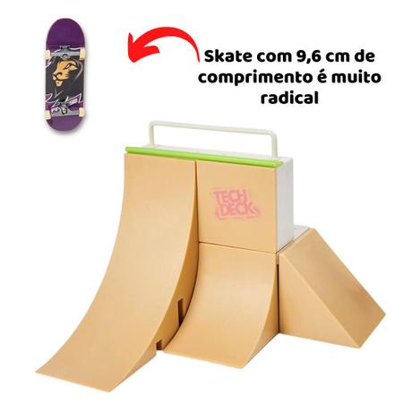 Pista Rampa + 2 Skates de Dedo - TRENDS Brinquedos