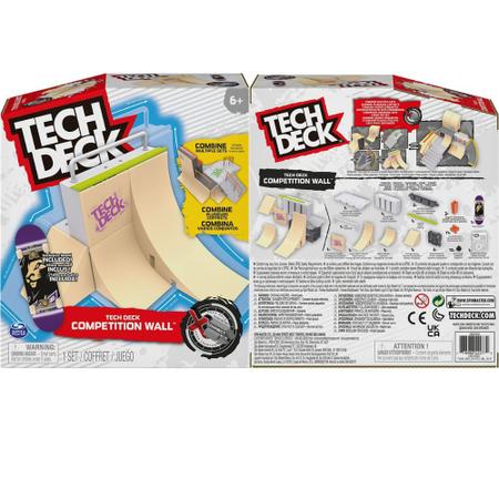 Pista Competition Wall Tech Deck Rampa e Skate de Dedo Sunny - JP Toys -  Brinquedos e Actions Figures para todas as idades