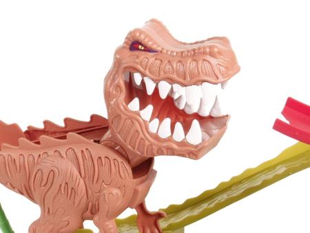 Pista hot wheels ataque dinossauro t rex mattel