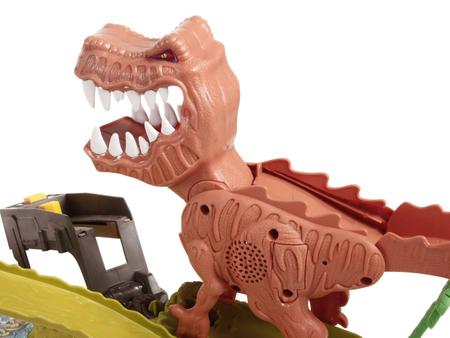 Pista hot wheels ataque dinossauro t rex mattel