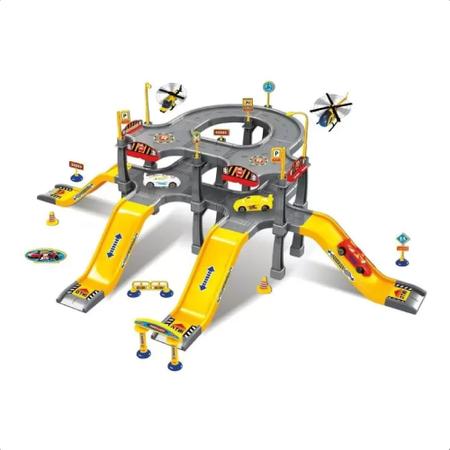 Pista De Brinquedo Carrinhos Speedster Double Park 2 Andares 3 Carrinhos 2 Helicópteros  Polibrinq - PK002 - Pistas de Brinquedo - Magazine Luiza