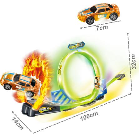 Pista de Carrinhos com Looping Speedster com 4 carrinhos Polibrinq - Pistas  de Brinquedo - Magazine Luiza