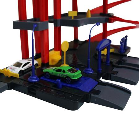 Imagem de Pista de Carrinho Brinquedo Infantil Criança Estacionamento Com 3 Carrinhos Importway