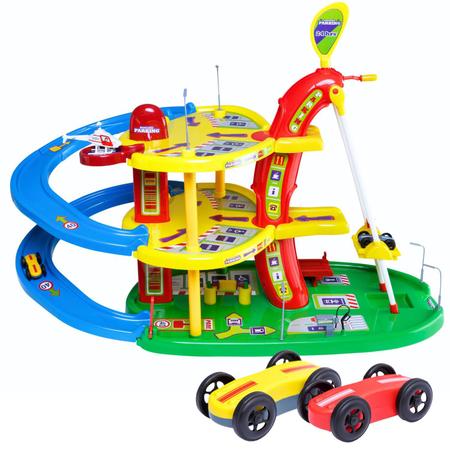 Pista De Carrinho Corrida Infantil Brinquedo Posto Gasolina Garagem -  MAPTOY - Pistas de Brinquedo - Magazine Luiza