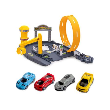 Pista de Carrinhos com Looping Speedster com 4 carrinhos Polibrinq - Pistas  de Brinquedo - Magazine Luiza