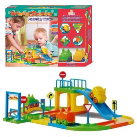 Pista De Carrinhos Brinquedo Corrida Infantil Com 2 Carrinhos Pista De  Carrinhos Brinquedo Corrida Infantil