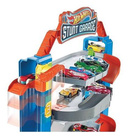 Pista De Carrinhos Hot Wheels City Garagem 4 Pisos Original - Loja