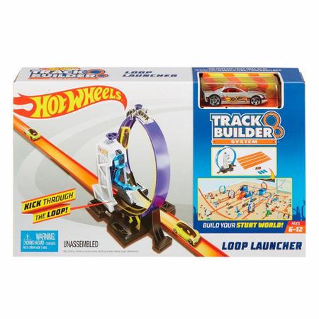 Hot Wheels Track Builder Pista Lançador com Looping Ajustável -  Mattel