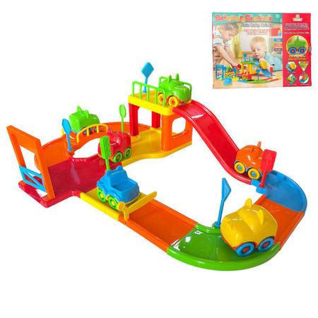 Pista De Carrinho Baby Animal Peças de Montar 2 Carrinhos - Divplast -  Carrinho de Brinquedo - Magazine Luiza