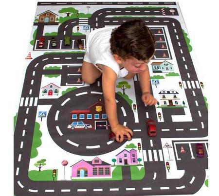 Tapete Para Brincar Lona Pista Hot Wheels Cidade 150x100cm