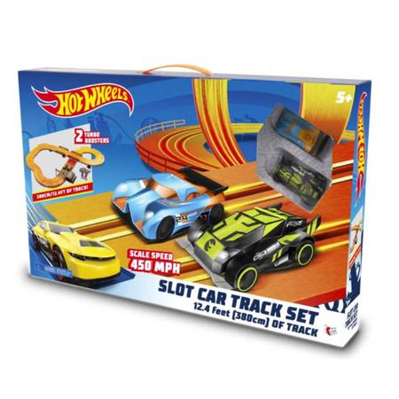 Pista De Corrida Hot Wheels 286Cm Com 2 Carros - Mulitkids em Promoção na  Americanas