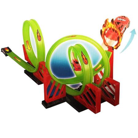 Pista Corrida Carrinho Brinquedo Infantil Looping 360 + 1 Moto Incluso no  Shoptime