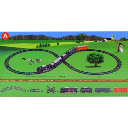 Pista de Trem - Locomotiva de Carga - Train Express - 140cm -  superlegalbrinquedos