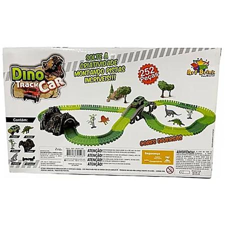 Pista Dino Dinossauro Track Car Infantil Radical Carro 252 peças T