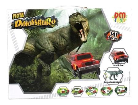 Pista Dinossauro Track Carro Brinquedo Jogo 116 Peças Oferta - Art Brink -  Pistas - Magazine Luiza