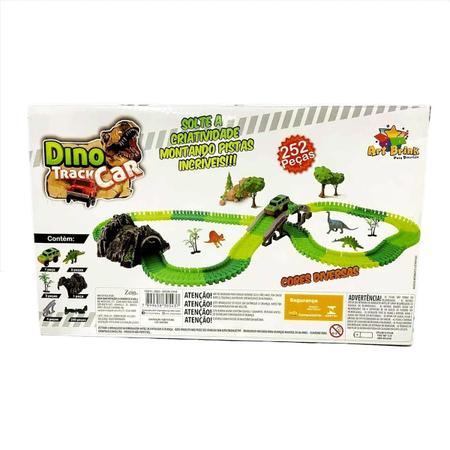 Pista Dinossauro Track Carro Brinquedo Jogo 116 Peças Oferta - Art Brink -  Pistas - Magazine Luiza