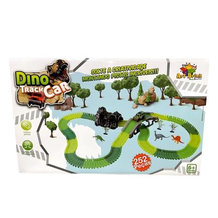 Pista Dinossauro Track Carro Brinquedo Jogo 116 Peças Oferta - Art Brink -  Pistas - Magazine Luiza