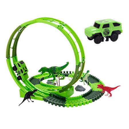 Pista Dinossauro Track Carro Brinquedo Jogo 116 Peças Oferta - Art Brink -  Pistas - Magazine Luiza