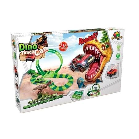 Pista Dinossauro Track Carro Brinquedo Jogo 116 Peças Oferta - Art Brink -  Pistas - Magazine Luiza