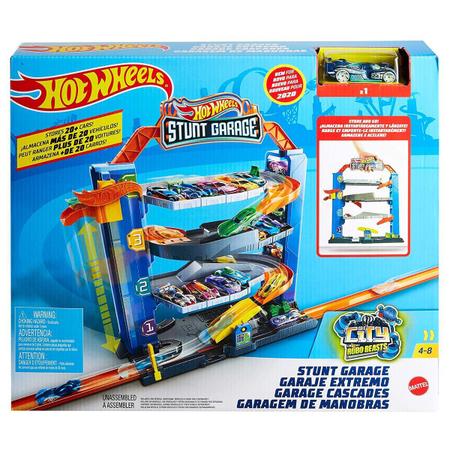 Pista De Carrinhos Hot Wheels City Garagem 4 Pisos Original - Loja