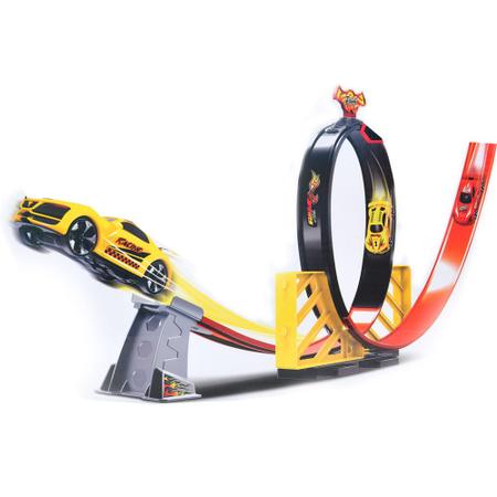 Pista Hot Wheels: Wave Racers Double Track Set Triple Skyloop Race