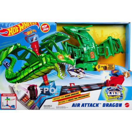 Pista Hot Wheels City Ataque Aéreo Do Dragão - Mattel