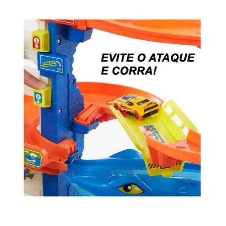 Pista Hot Wheels City Ataque Tubarão 38cm - Mattel - Promotop