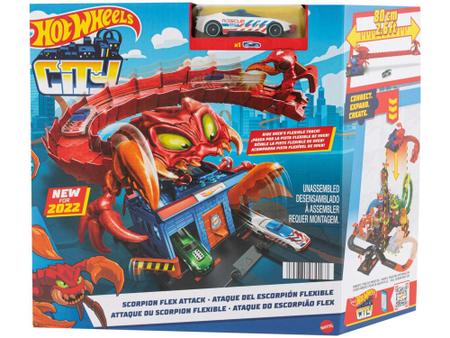 Pista Hot Wheels City Ataque Do Escorpião Flex Mattel - Fátima Criança