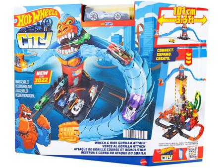 Pista Hot Wheels City Ataque Do Gorila Hotwheels Hdr30 - Loja Zuza