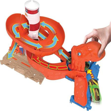 Pista Hot Wheels City Ataque Do Polvo Gigante Mattel