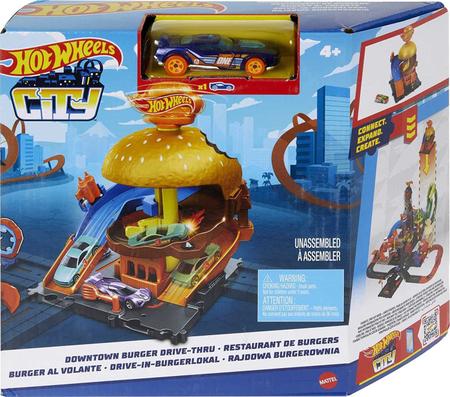 Imagem de Pista Hot Wheels City Lanchonete de Hambúrgueres Mattel HDR26