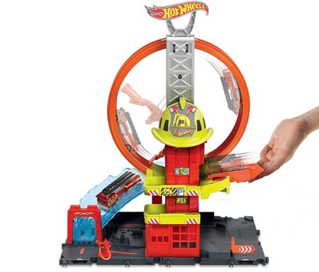 Pista Hot Wheels City Quartel dos Bombeiros Super Loop Mattel - Pistas de  Brinquedo - Magazine Luiza