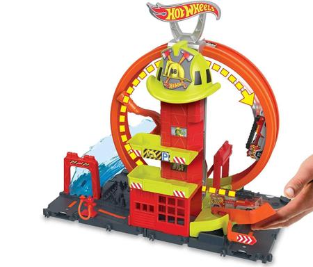 Pista Hot Wheels City Quartel dos Bombeiros Super Loop Mattel - Pistas de  Brinquedo - Magazine Luiza