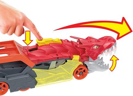 Hot Wheels - Pista de carros de brinquedo com garagem definitiva e dragão,  4 níveis, inclui 2 veículos ㅤ, HOT WHEELS SETS