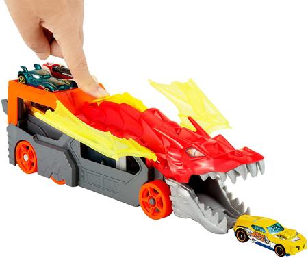 Pista Hot Wheels City Reboque de Dragão Mattel GTK42 - Pistas de