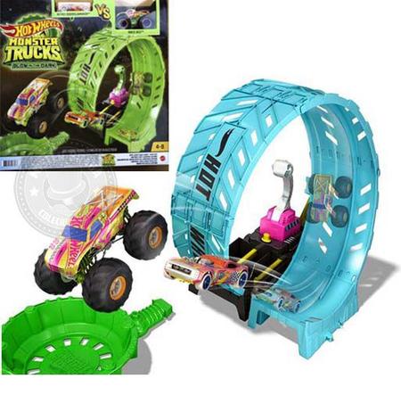 Pista Hot Wheels Monster Truck Epic Loop Glow in the Dark - Mattel -  Carrinho de Brinquedo - Magazine Luiza