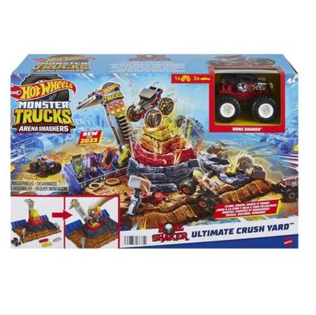 Conjunto e Pista - Hot Wheels - Monster Trucks - Pneu de Acrobacia - Mattel  - Pistas - Magazine Luiza